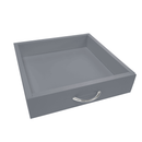 Tálalókocsi, szürke/természetes, BARABE