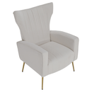 Relaxfotel, bézs Velvet szövet, BARET