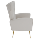Relaxfotel, bézs Velvet szövet, BARET
