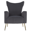 Relaxfotel, szürke Velvet szövet, BARET