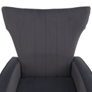 Relaxfotel, szürke Velvet szövet, BARET