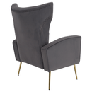 Relaxfotel, szürke Velvet szövet, BARET