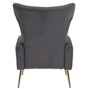 Relaxfotel, szürke Velvet szövet, BARET