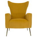 Relaxfotel, sárga Velvet szövet, BARET