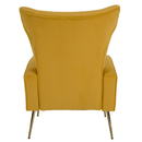 Relaxfotel, sárga Velvet szövet, BARET