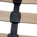 Ágy ágyráccsal, 180x200, szürkésbarna Taupe Velvet szövet, BARETO