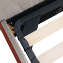 Ágy ágyráccsal, 180x200, szürkésbarna Taupe Velvet szövet, BARETO