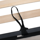 Ágy ágyráccsal, 180x200, szürkésbarna Taupe Velvet szövet, BARETO