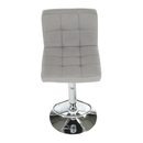 Bárszék, szürkésbarna taupe anyag/króm, KANDY NEW