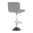 Bárszék, szürkésbarna taupe anyag/króm, KANDY NEW