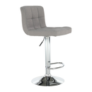 Bárszék, szürkésbarna taupe anyag/króm, KANDY NEW