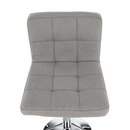 Bárszék, szürkésbarna taupe anyag/króm, KANDY NEW