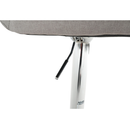 Bárszék, szürkésbarna taupe anyag/króm, KANDY NEW