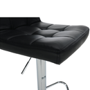 Bárszék, fekete textilbőr/króm, KANDY NEW