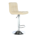 Bárszék, bézs műbőr/króm, KANDY NEW