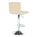 Bárszék, bézs műbőr/króm, KANDY NEW