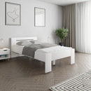 Ágy, 120x200, fehér, BASIS