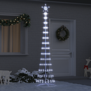 vidaXL LED Karácsonyi Fenyő 290 LED-del Hideg fehér 250 cm Fém