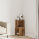 vidaXL Sarokszekrény Öreg fa 25,5x25x55cm Faanyag