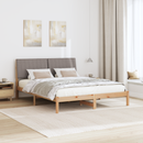 vidaXL Ágykeret fejtámlával Barna 160 x 200 cm Tömör fenyőfa