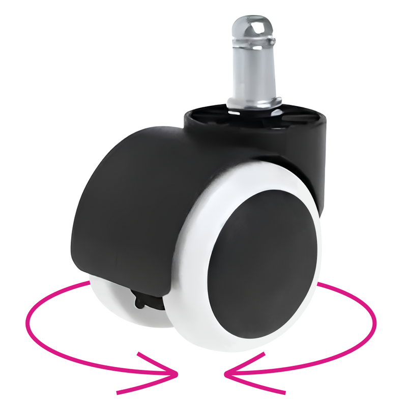 Kerék, 5 db-os szett, fekete/fehér, KOLIESKO TYP 2