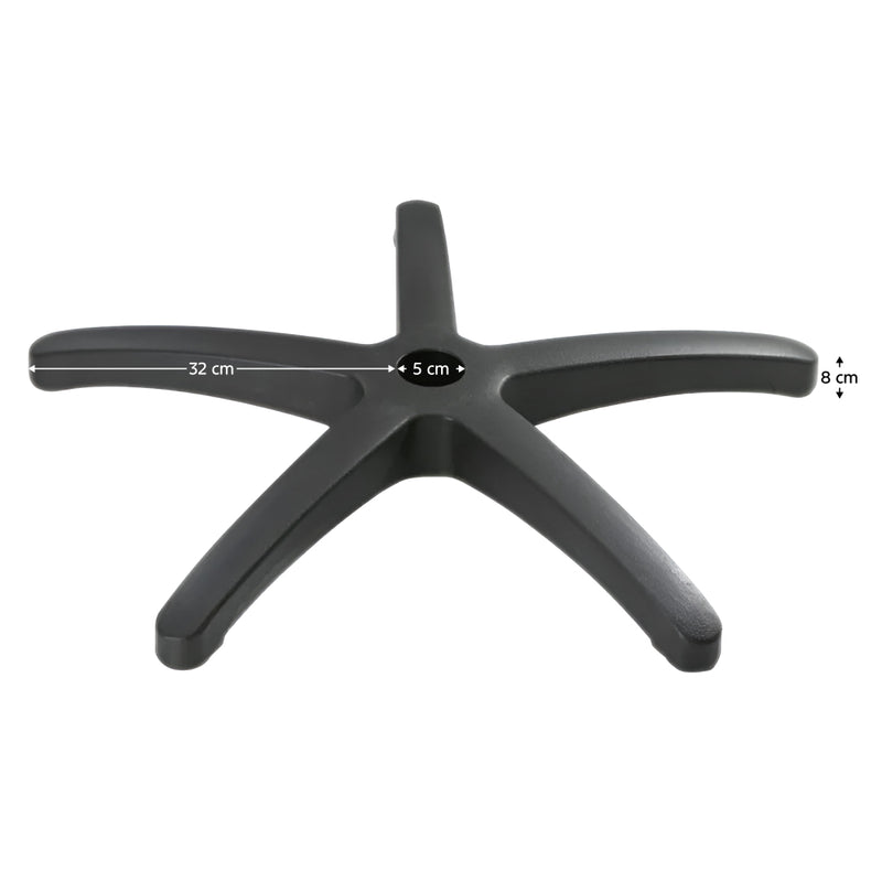 Talp, fekete, sugár 32 cm, PODSTAVA TYP 5