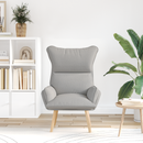 vidaXL karosszék Felhőszürke Szövet és Plywood