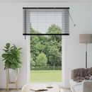 vidaXL Zsaluzia Fekete 213 x 150 cm 25 mm PVC