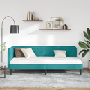 vidaXL Sarokágy keret Türkiz 80 x 200 cm Bársony