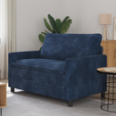 vidaXL Kanapé Sötétkék 126 x 81 x 87,5 cm Poliészter
