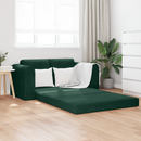 vidaXL Kanapéágy Sötétzöld 148 x 71 x 83 cm Bársony