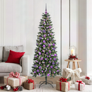 vidaXL Mű karácsonyfa 300 LED-del Zöld 180 cm PVC és Műanyag és Acél