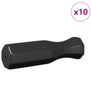vidaXL Fociasztal Fogantyúk 10 db Fekete 3,1 x 3,1 x 17,8 cm PP