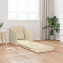 vidaXL Kanapéágy Krém 65 x 80 x 83 cm szövet