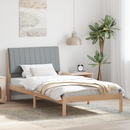 vidaXL Ágykeret fejtámlával Barna 100 x 200 cm Tömör fenyőfa