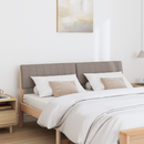 vidaXL Kárpitozott fejtámla Tópszínű 150 cm Tömör fenyőfa