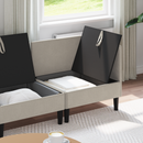 vidaXL Nappali bútor szett 3 pcs Zabpehely Szövet