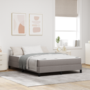 vidaXL Boxrugós ágy matracmal Tópszínű 140 x 190 cm szövet