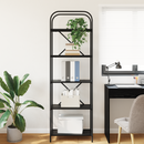vidaXL Könyvespolc Fekete tölgy 60 x 30 x 183 cm Faanyag