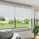 vidaXL Csipkés Függöny függönyökkel Fehér 120 x 1200 cm Poliészter