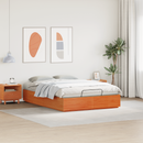 vidaXL Ottomán Ágykeret Viaszbarna 120 x 190 cm Tömör fenyő