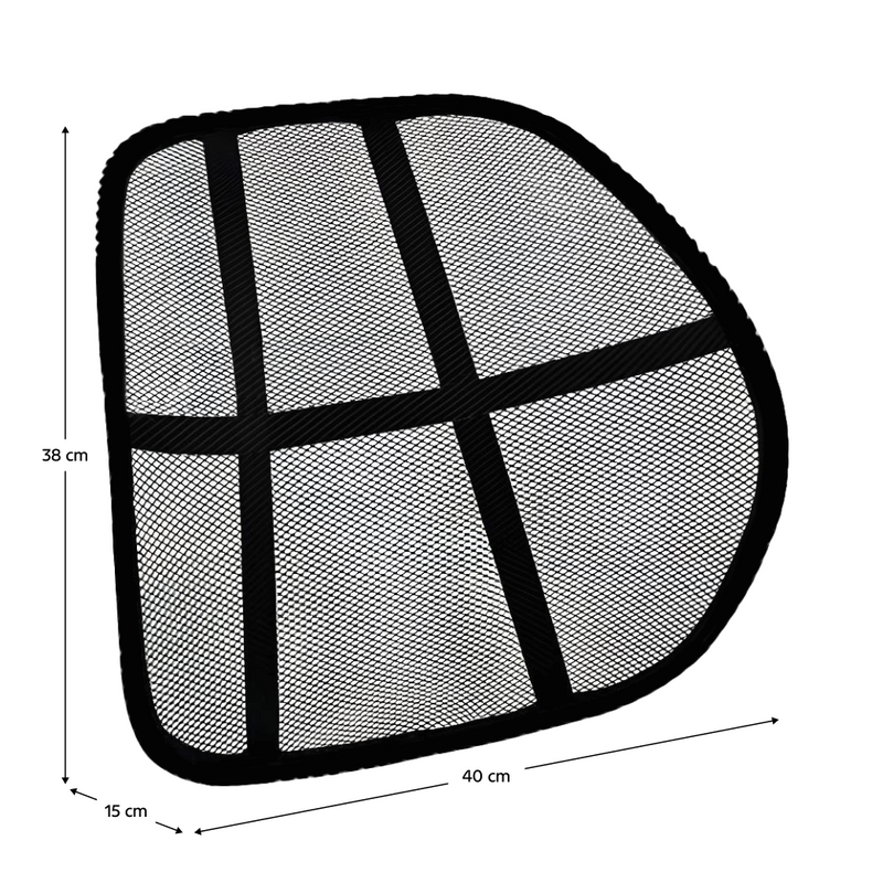 Ergonomikus háttámla, fekete, BEKIO