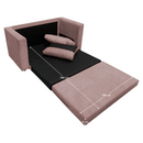 Kihúzható kanapé, rózsaszín, BEJA