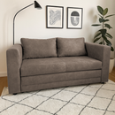 Kihúzható kanapé, szürkésbarna Taupe, BEJA