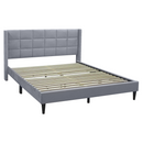 Ágy, 160x200, szürke Velvet szövet, BELATO