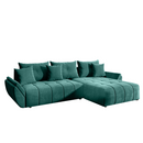 Univerzális ülőgarnitúra, smaragd, BELD ROH