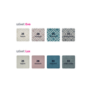 Dizájnos fotel, anyag, mentol/minta, BELEK