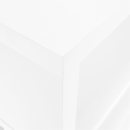 Könyvespolc, fehér/ lágy fényű, BENITO