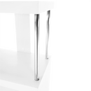 Könyvespolc, fehér/ lágy fényű, BENITO