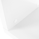 Könyvespolc, fehér/ lágy fényű, BENITO